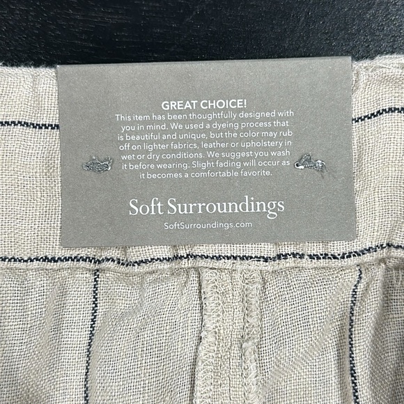 Soft Surroundings Montecito Linen Shorts - 3X - Picture 9 of 10